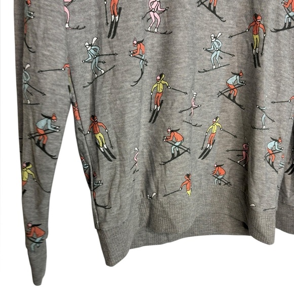Chaser Vintage Ski Print Sweatshirt Size Medium - Picture 6 of 12